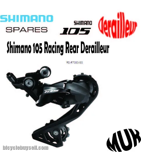 Shimano 105 Racing Rear Derailleur 11 Speed (R7000-GS)