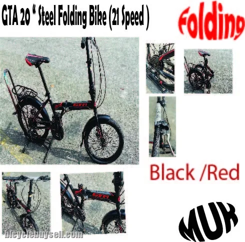 Gta 20 " Steel Folding Bike (21Speed)(M3)