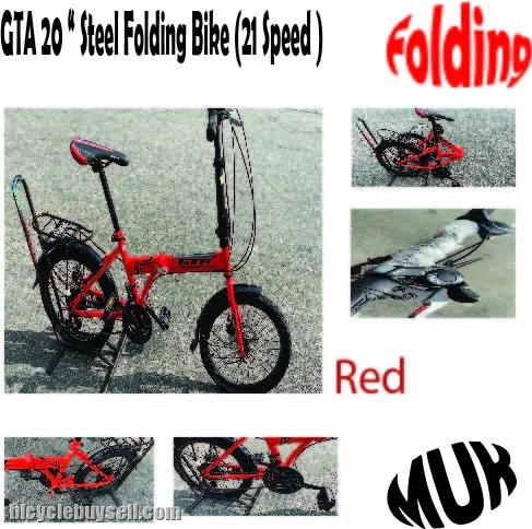 Gta 20 " Steel Folding Bike (21Speed)(M3)