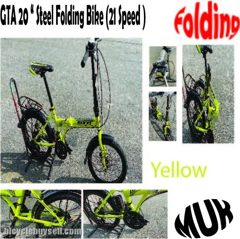 Gta 20 " Steel Folding Bike (21Speed)(M3)