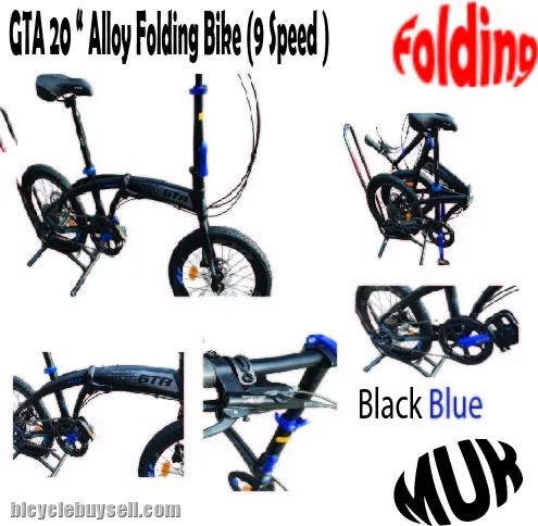 Gta 20 " Alloy Folding Bike (9Speed)(X9)