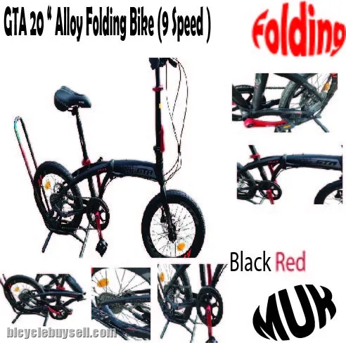 Gta 20 " Alloy Folding Bike (9Speed)(X9)
