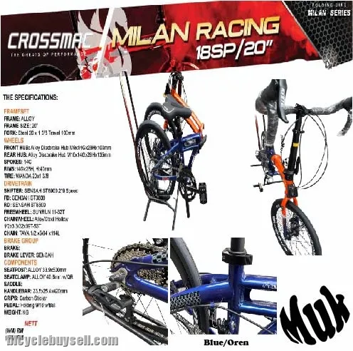 CM 20 " Alloy Racing Folding Bike (Milan -Racing )