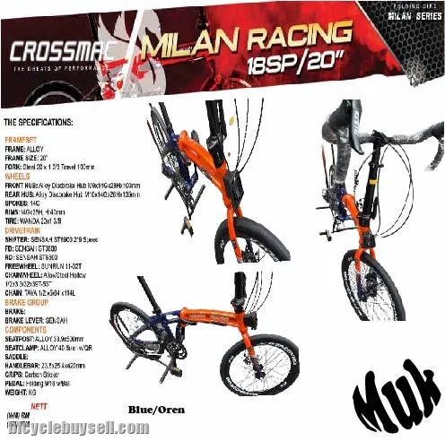 CM 20 " Alloy Racing Folding Bike (Milan -Racing )
