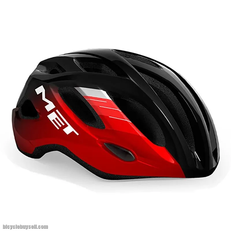 MET IDOLO HELMET - GLOSSY METALLIC RED BLACK AUTHENTIC