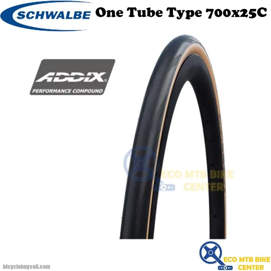 SCHWALBE Tires One Tube Type 25-622 Perf RaceGuard Addix Folding 700x25C