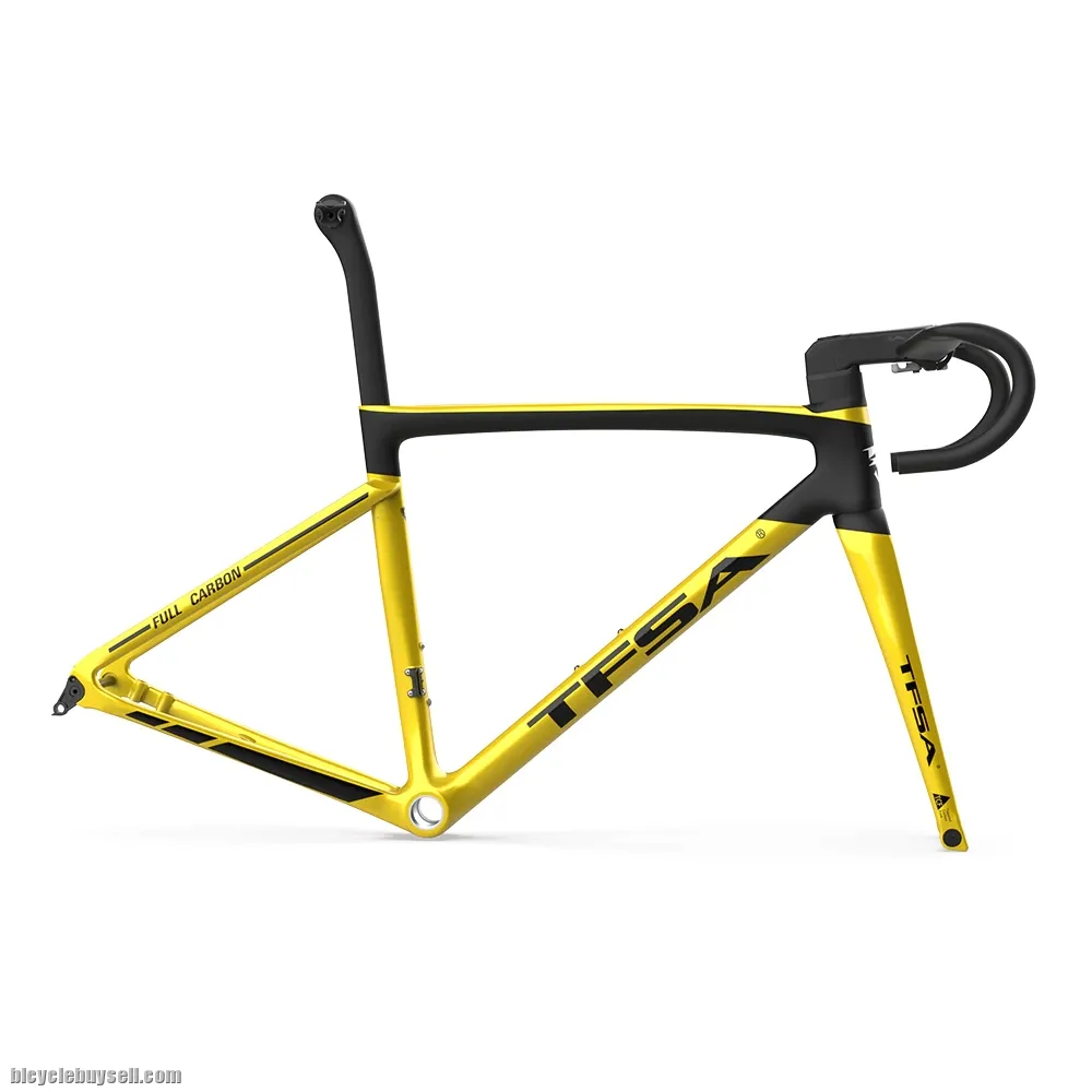 TFSA New 870g Carbon Road Bike Frame FULL INTERNAL Disc Brake ultralight rb