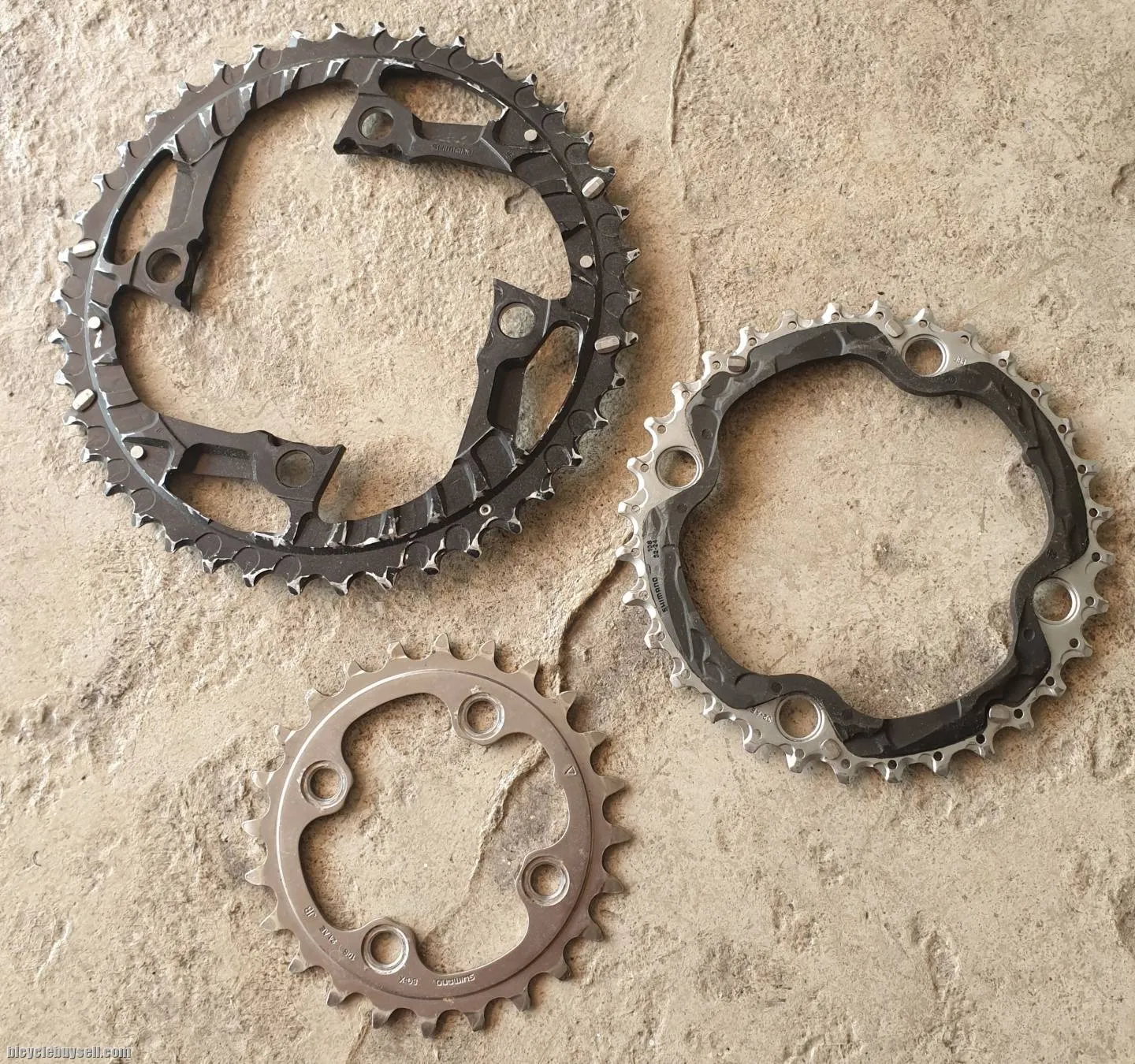 Shimano Deore XT 42T-32T BCD104 &amp; 24T BCD64