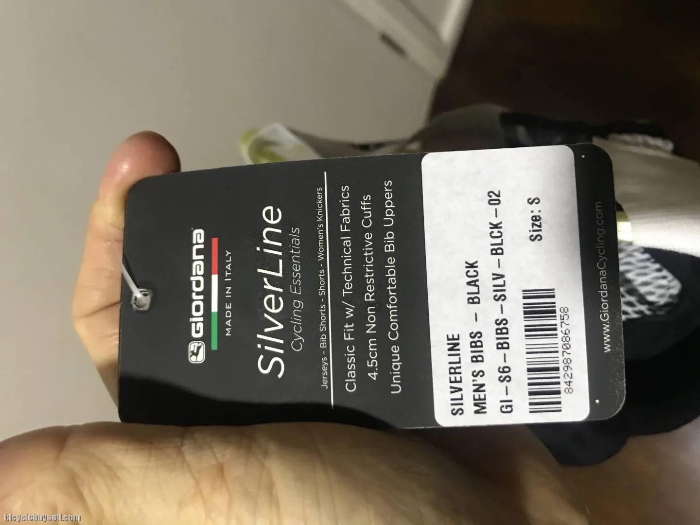 Giordana Silver S6 Bibshorts Black S New