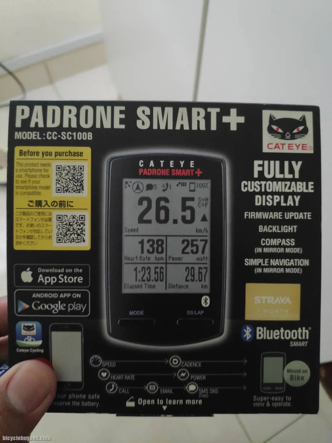 Cateye Padrone Smart+ Bike Computer