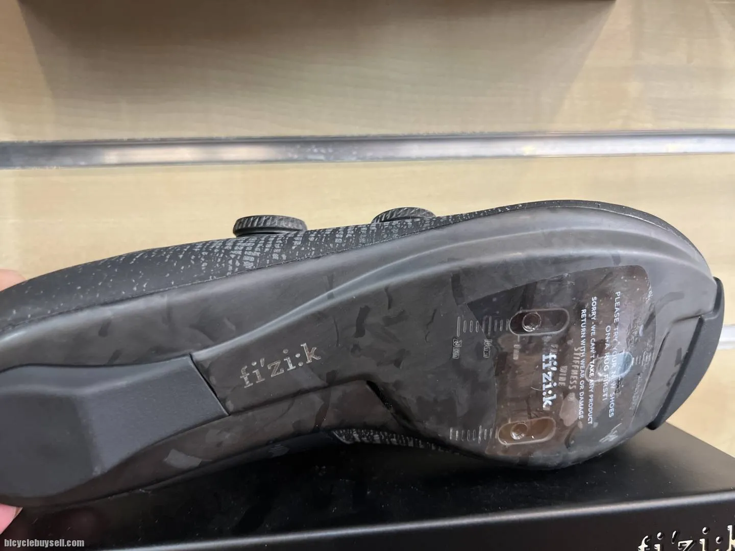 fizik infinito knit carbon wide size 42.43