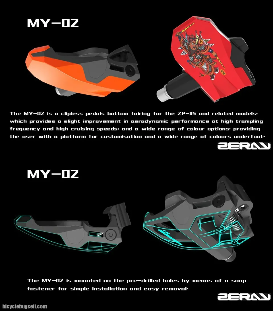 ZERAY Pedal Fairing Aerodynamic Design Personalized Compatible ZP-112 ZP-115 ZP-115CR Ti
