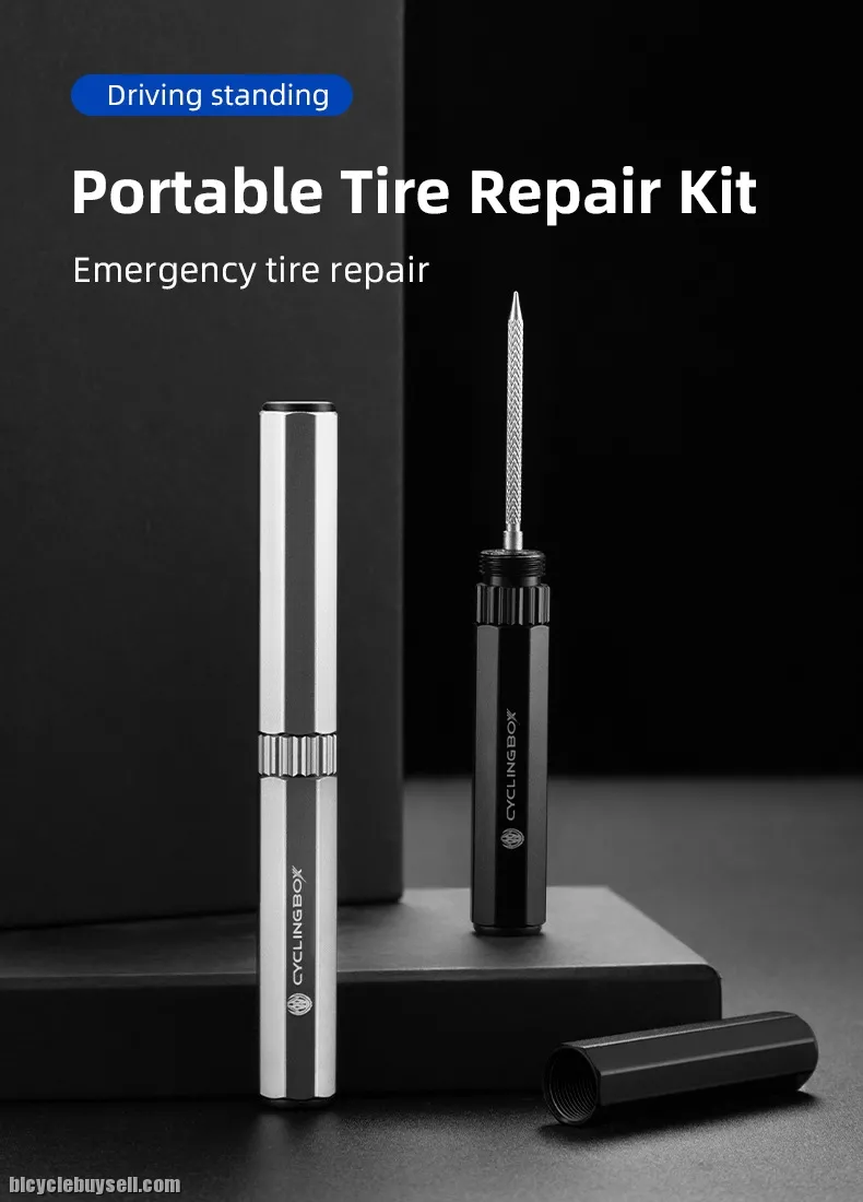 Mini Tubeless Bike Tire Repair Kit Ultralight Basikal Tayar Repair tool Tyre Repair Kit for Mountain