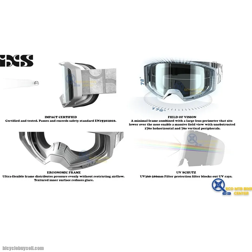 IXS Goggles Hack Racing - Clear