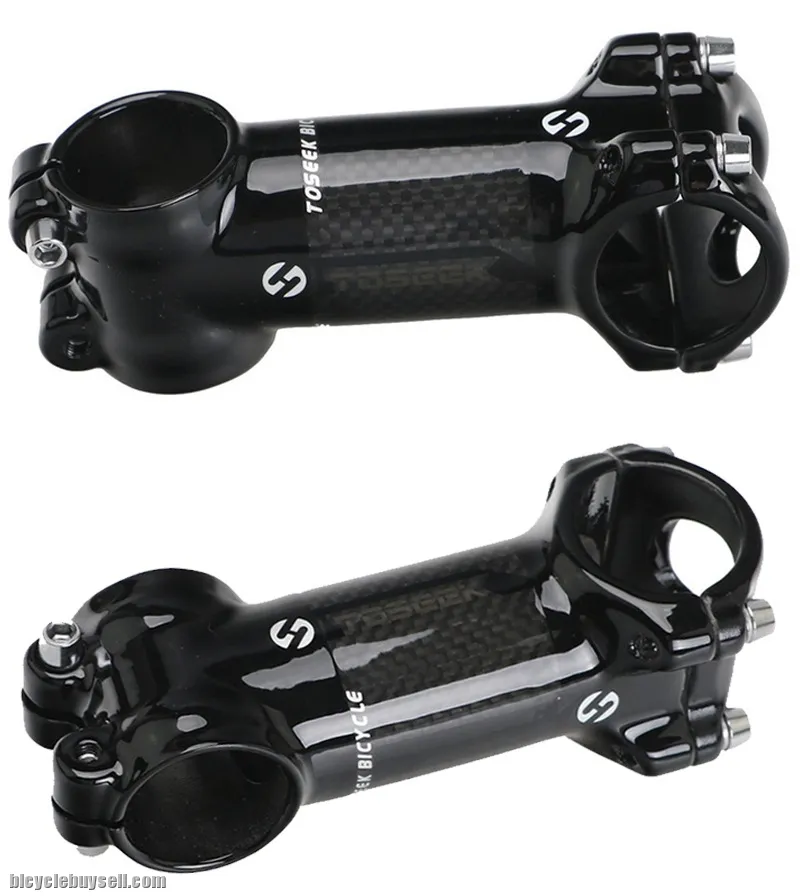 Toseek Lightweight Stem Carbon Wrap Aluminum 6 17 Degree (Glossy)