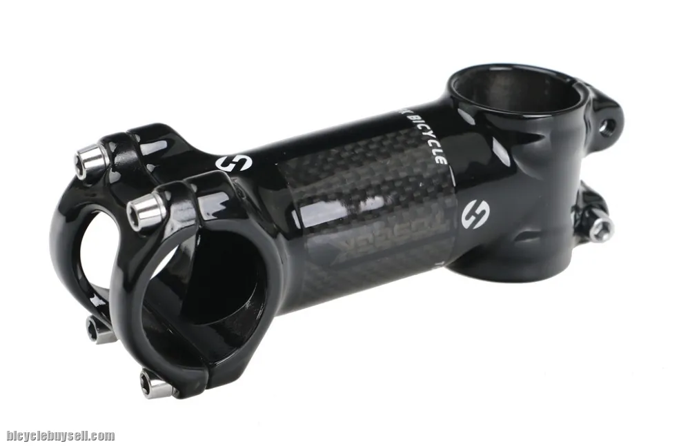 Toseek Lightweight Stem Carbon Wrap Aluminum 6 17 Degree (Glossy)