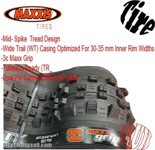Maxxis Tire Foldable Shorty 27.5 x 2.40 WT (Per Pcs)