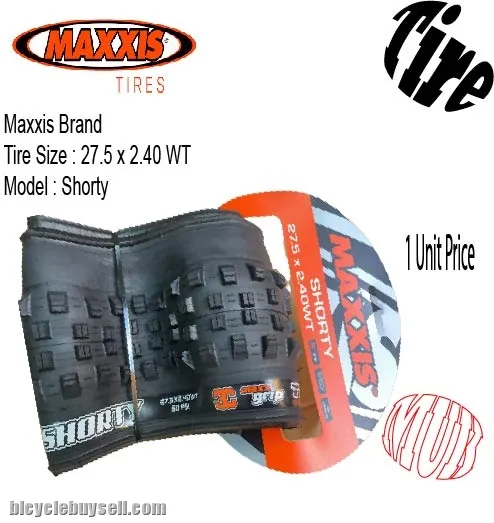 Maxxis Tire Foldable Shorty 27.5 x 2.40 WT (Per Pcs)
