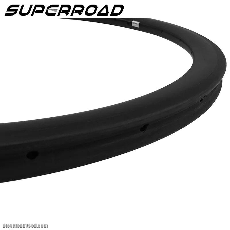 38mm Asymmetric Full Carbon Fiber Road Bike Tubular Rims