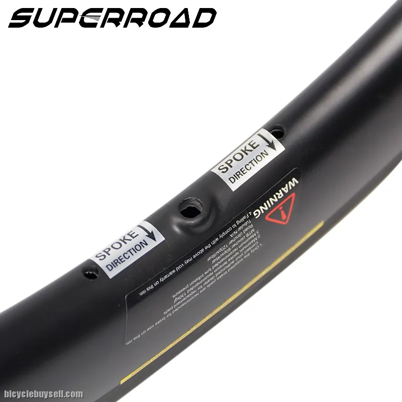 Asymmetric Tubeless Clincher Ready Carbon Road Bike Rims