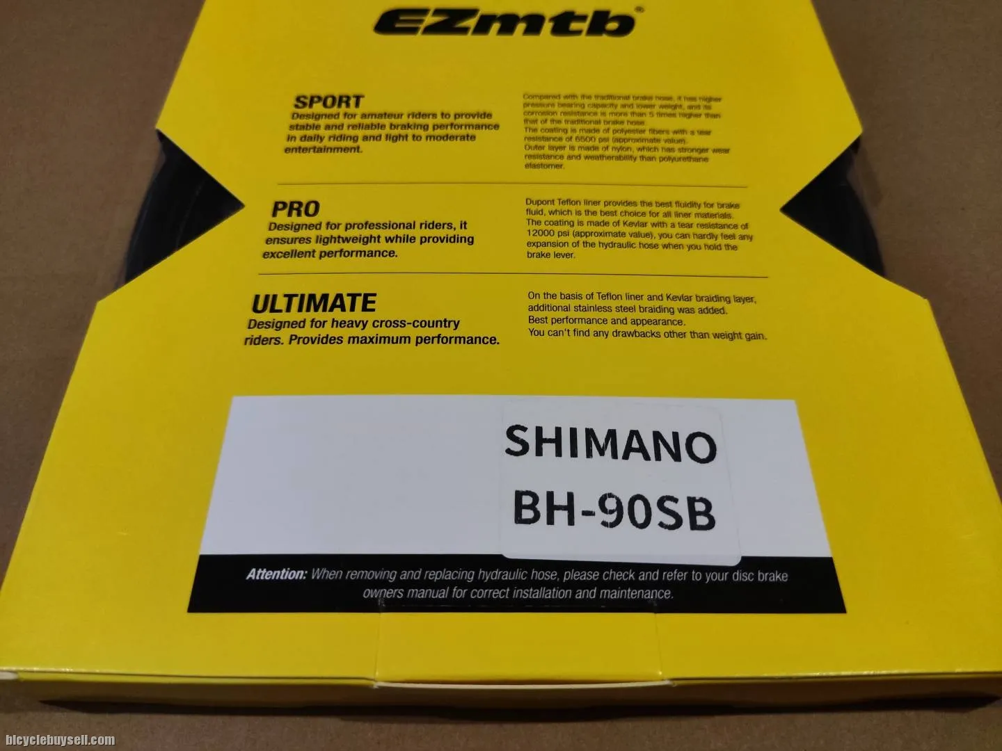 EzMtb Hydraulic Hose BH-90SB/90SS 1700mm For Shimano USE
