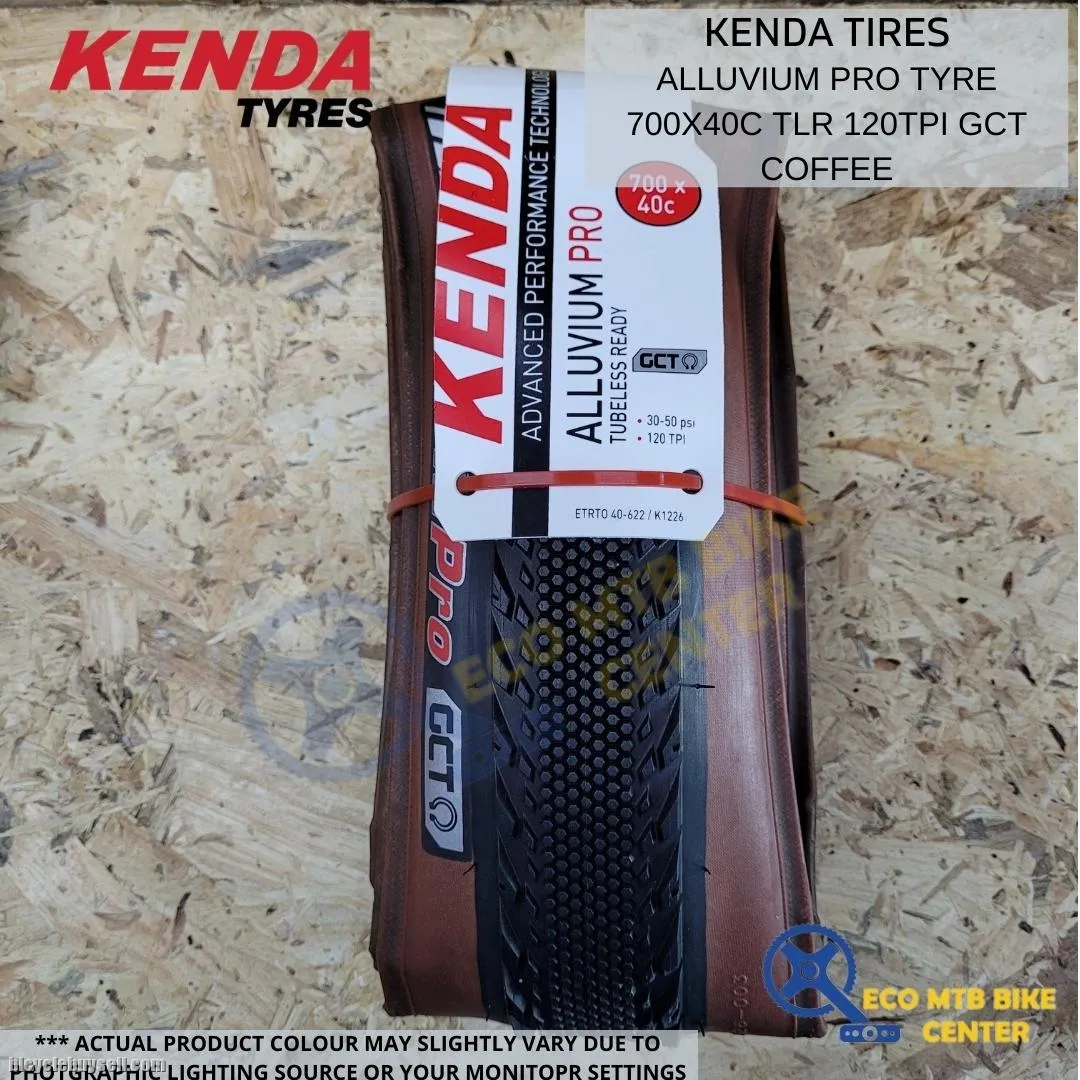 KENDA ALLUVIUM Pro Tire 700x40c TLR 120TPI GCT Coffee