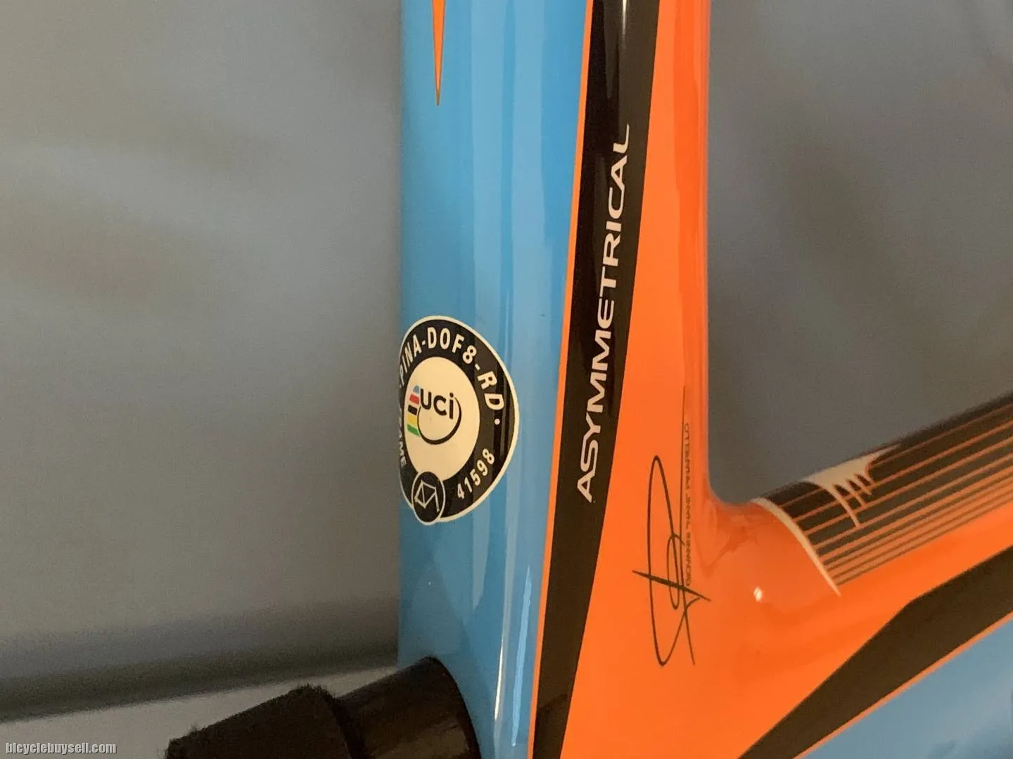 Frame Pinarello F8 Sky Blue/Orange Limited Edition