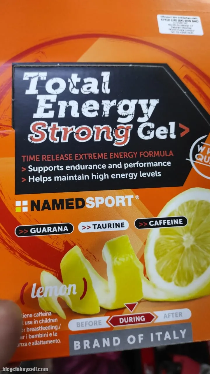 NAMEDSPORT TOTAL ENERGY STRONG GEL LEMON FLAVOUR