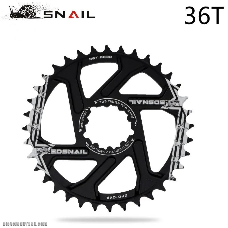 SNAIL Direct Mount Chainring For SRAM DUB GXP 6mm 3mm Boost