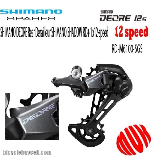 SHIMANO DEORE Rear Derailleur SHIMANO SHADOW RD+ 1x12-speed