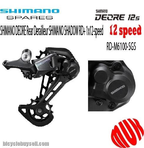 SHIMANO DEORE Rear Derailleur SHIMANO SHADOW RD+ 1x12-speed