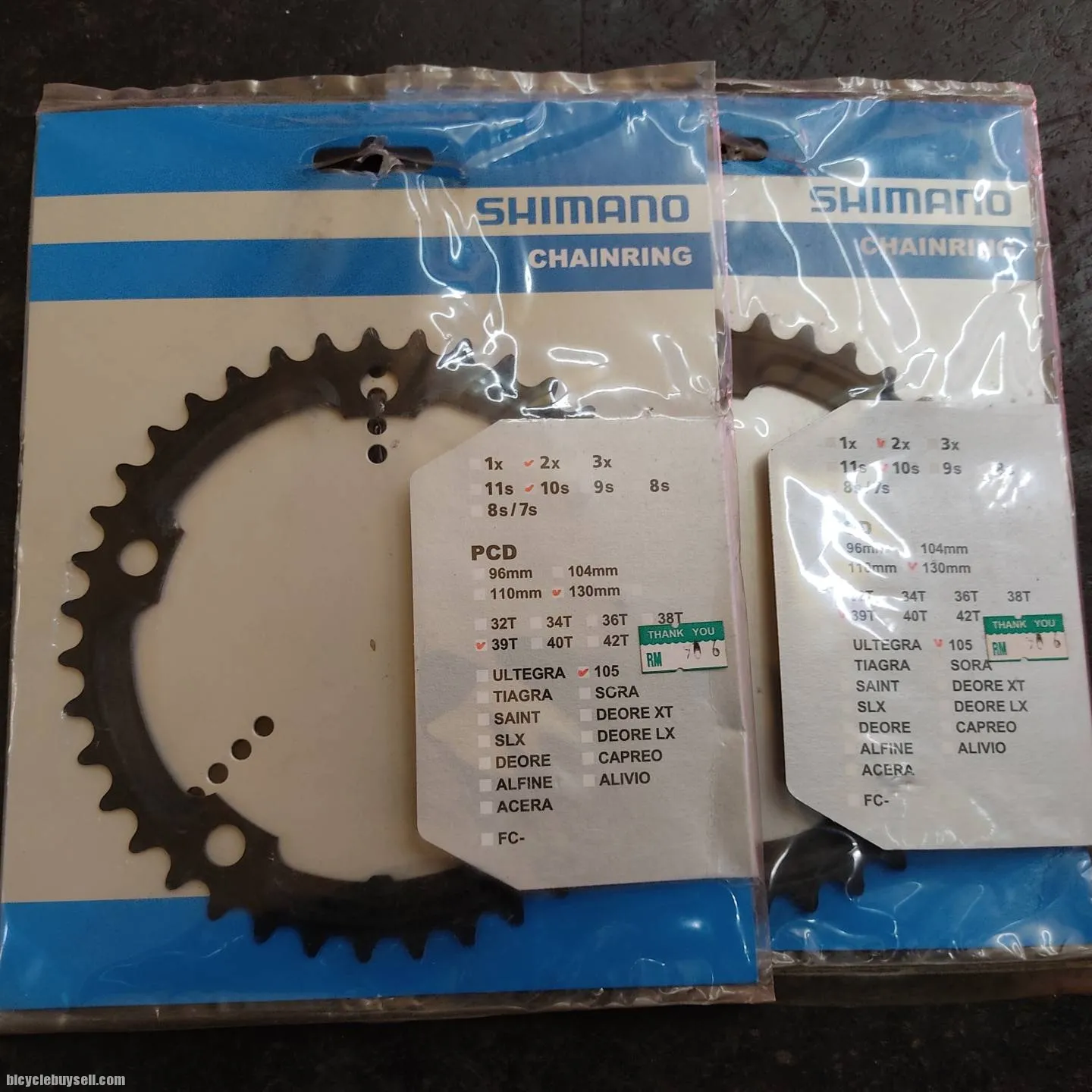 SHIMANO 105 CHAINRING FOR 5 HOLES BCD 130 39t CRANKSET