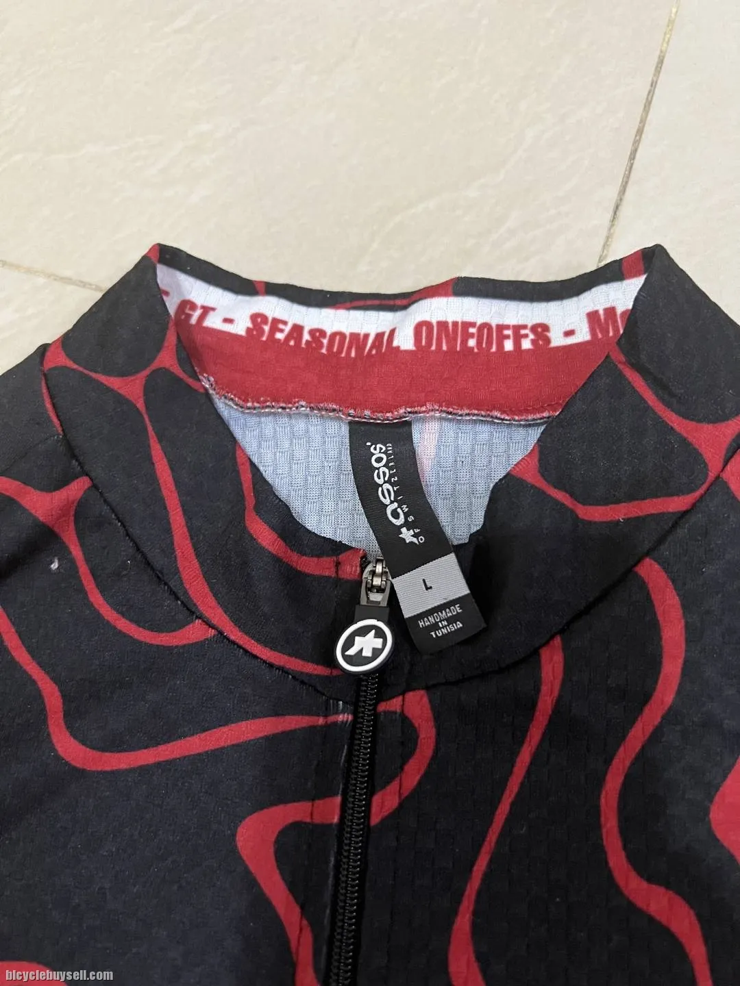 [SOLD!!] USED ASSOS MILLE GT SUMMER C2 VOGANSKI SHORT SLEEVE JERSEY - L