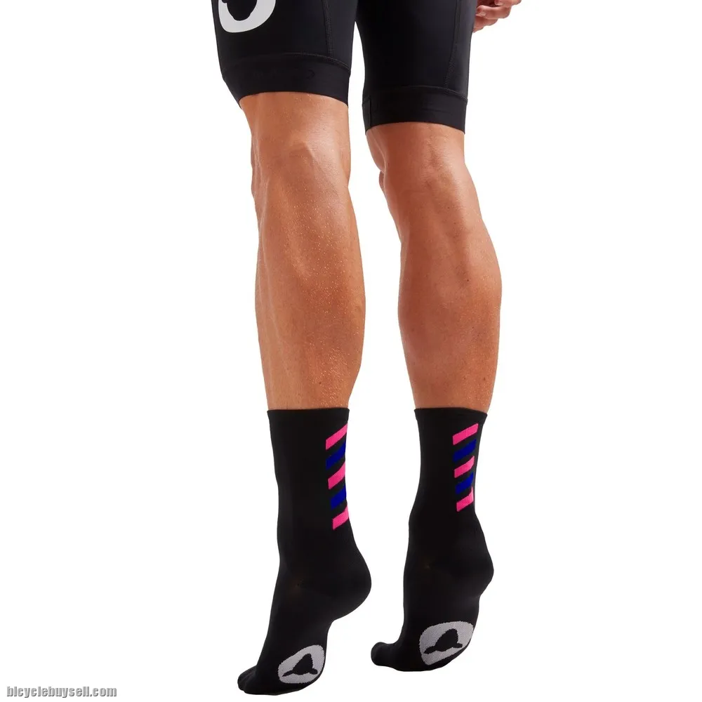 BLACK SHEEP CYCLING PERFECT CREW LOST RIDERS CLUB SOCKS â€“ SLASH BLACK AUTHENTIC