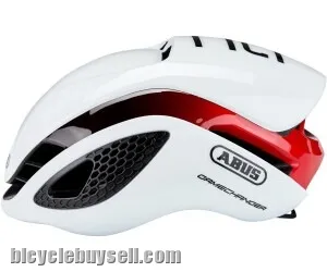 ABUS Gamechanger WHITE | WHITE RED | WHITE SILVER | Cycling Helmet | AERO HELMET | AERODYNAMICS |