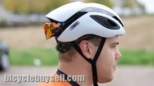 ABUS Gamechanger WHITE | WHITE RED | WHITE SILVER | Cycling Helmet | AERO HELMET | AERODYNAMICS |