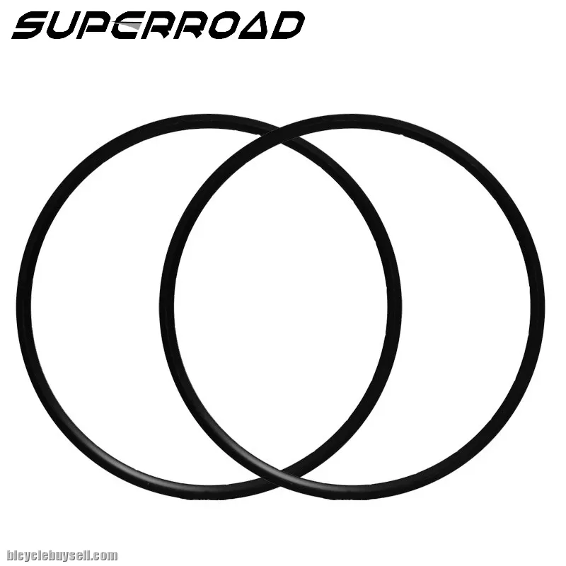 Cheap 700C Full 23mm Carbon Fiber Road Bike Clincher Rims