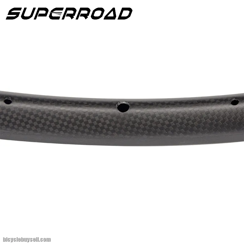 Cheap 700C Full 23mm Carbon Fiber Road Bike Clincher Rims