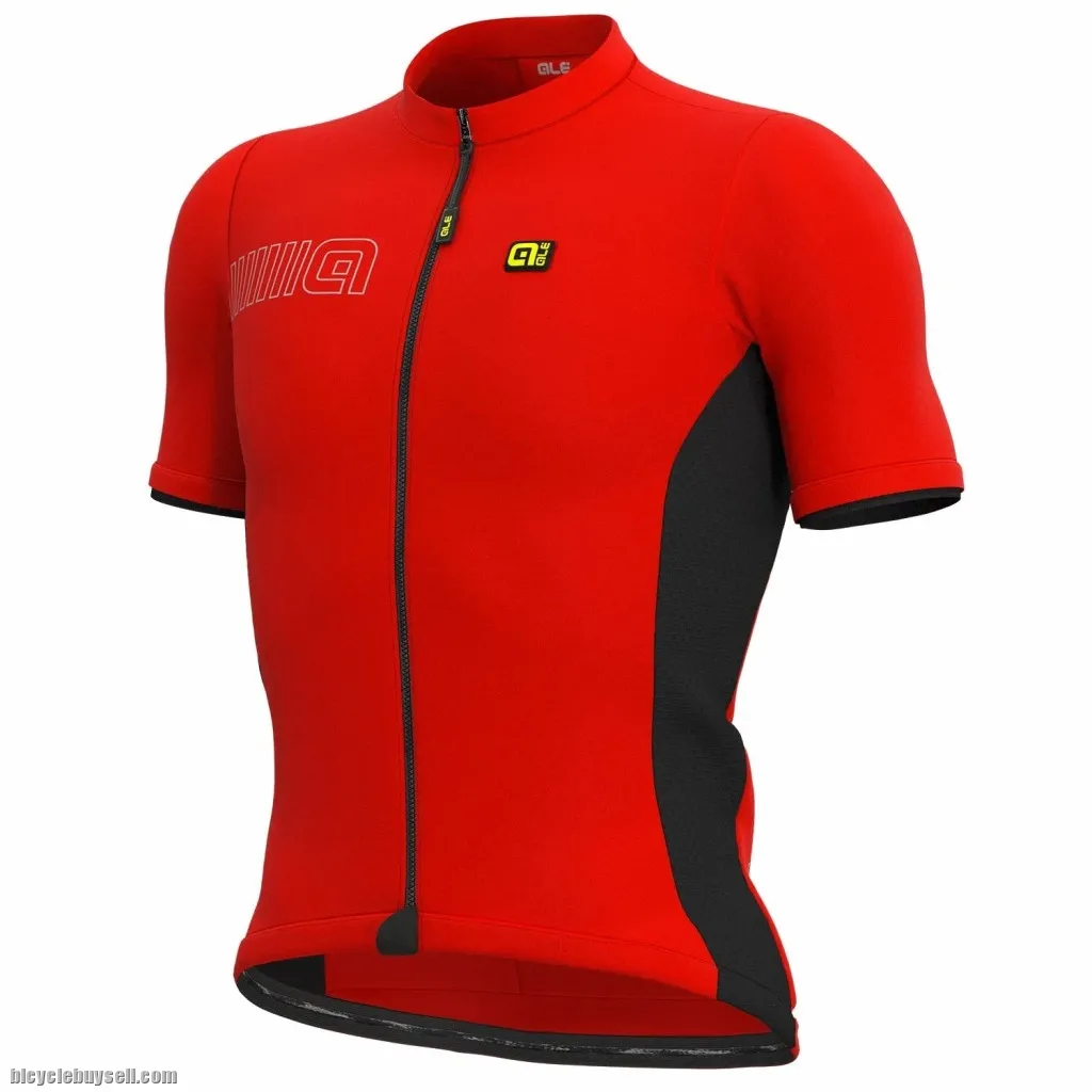 ALE SOLID COLOR BLOCK JERSEY â€“ RED AUTHENTIC