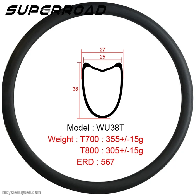 Light Bicycle Carbon Road Bike Tubular Rims