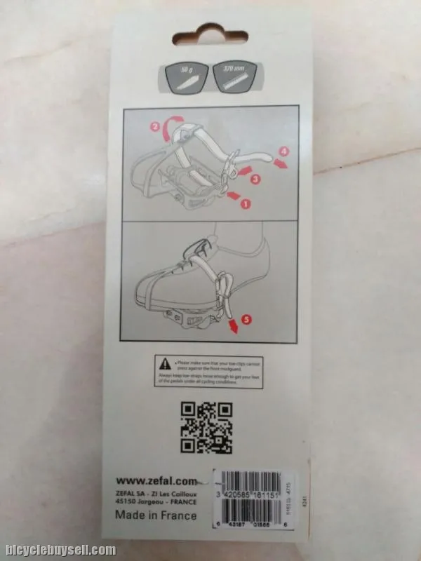 Pedal Leather Strap -Zefal - Made in France