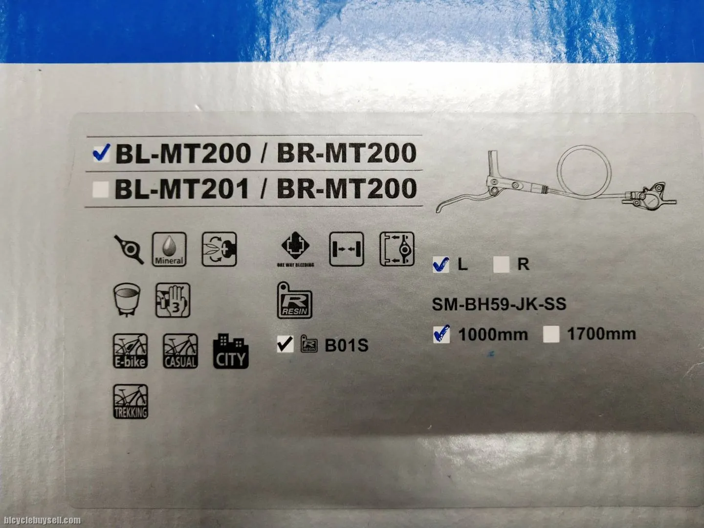 Shimano mt200 hydraulic disc brake pairs with box