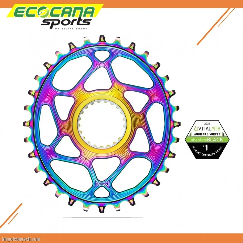 ABSOLUTE BLACK SHIMANO OVAL CHAINRING