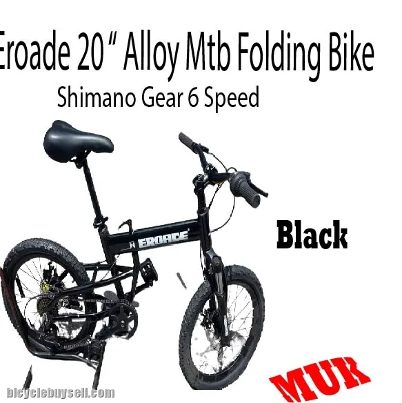 Eroade 20 " Alloy Folding Bike (Shimano Gear 6 Spd)