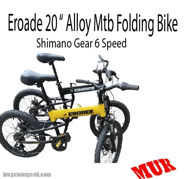 Eroade 20 " Alloy Folding Bike (Shimano Gear 6 Spd)