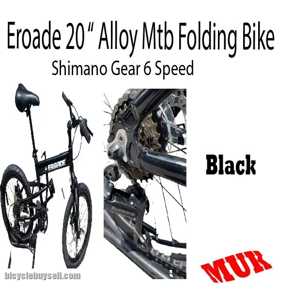 Eroade 20 " Alloy Folding Bike (Shimano Gear 6 Spd)