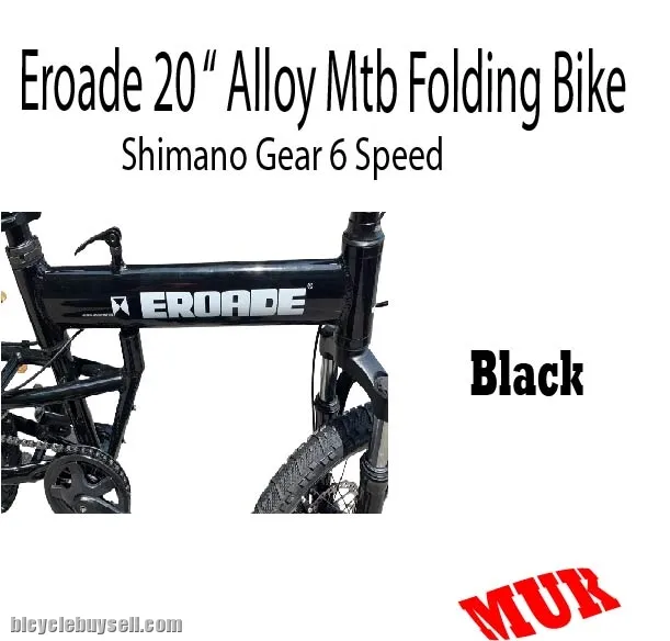 Eroade 20 " Alloy Folding Bike (Shimano Gear 6 Spd)