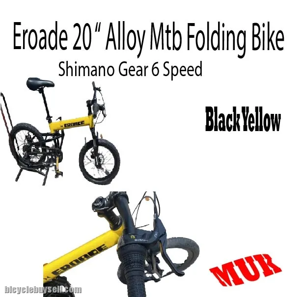 Eroade 20 " Alloy Folding Bike (Shimano Gear 6 Spd)