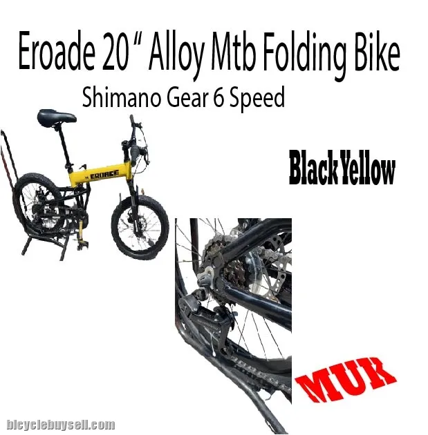 Eroade 20 " Alloy Folding Bike (Shimano Gear 6 Spd)