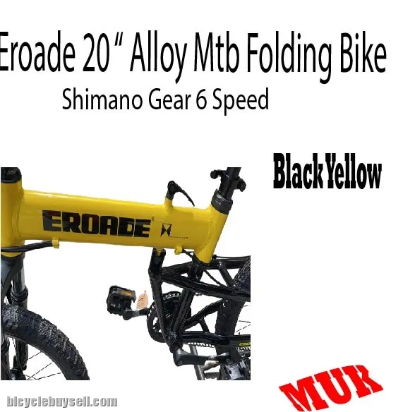 Eroade 20 " Alloy Folding Bike (Shimano Gear 6 Spd)